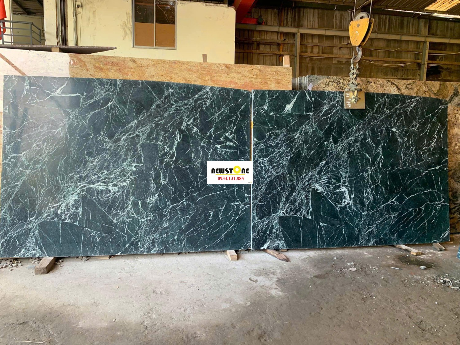 Đá Marble Xanh Mạng Nhện