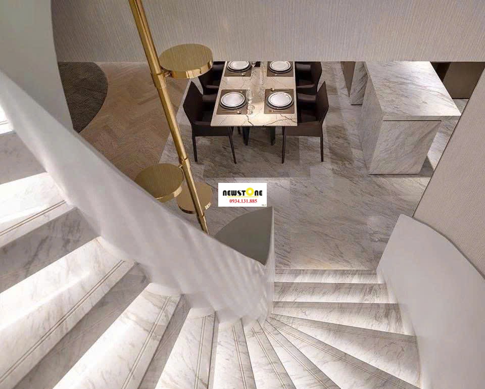 Đá Marble Trắng Vân Mây