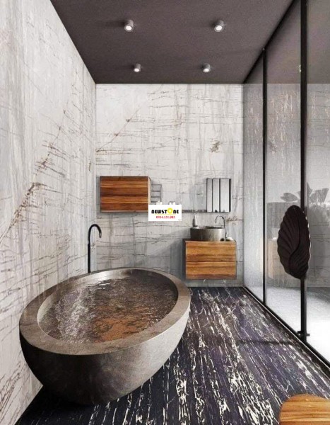 Đá Marble Santorini White