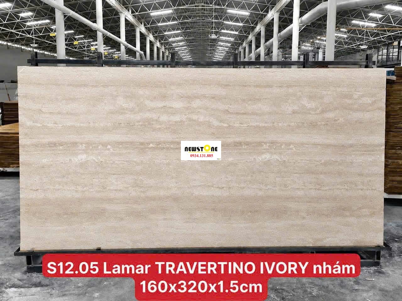 Đá Nung Kết Travertino Ivory Nhám