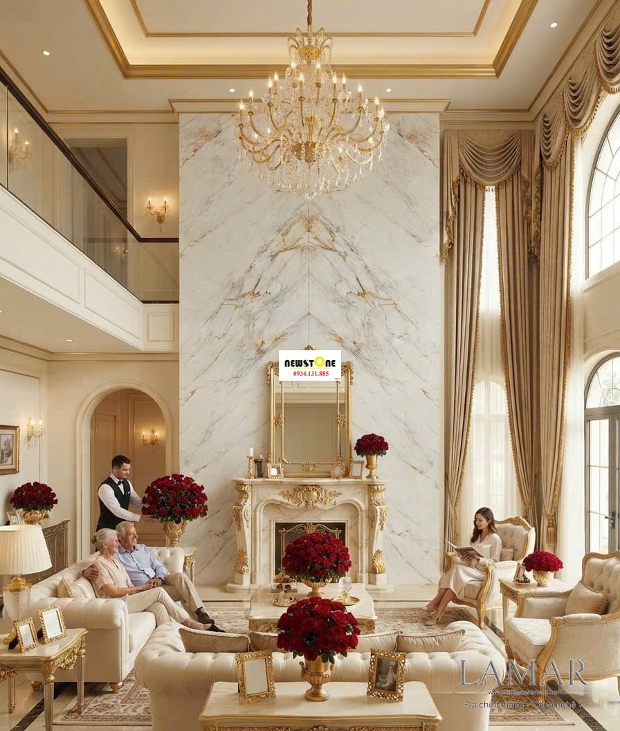 Đá Nung Kết Carrara Gold 